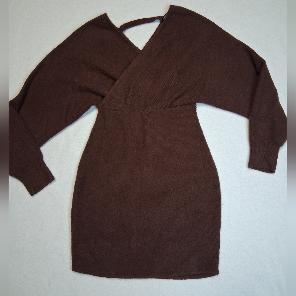 Forever 21 Brown Off-the-Shoulder Sweater